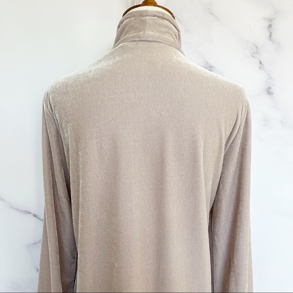 Soft Surroundings‎ Velvet Topper Jacket in Light Taupe - Picture 7 of 11
